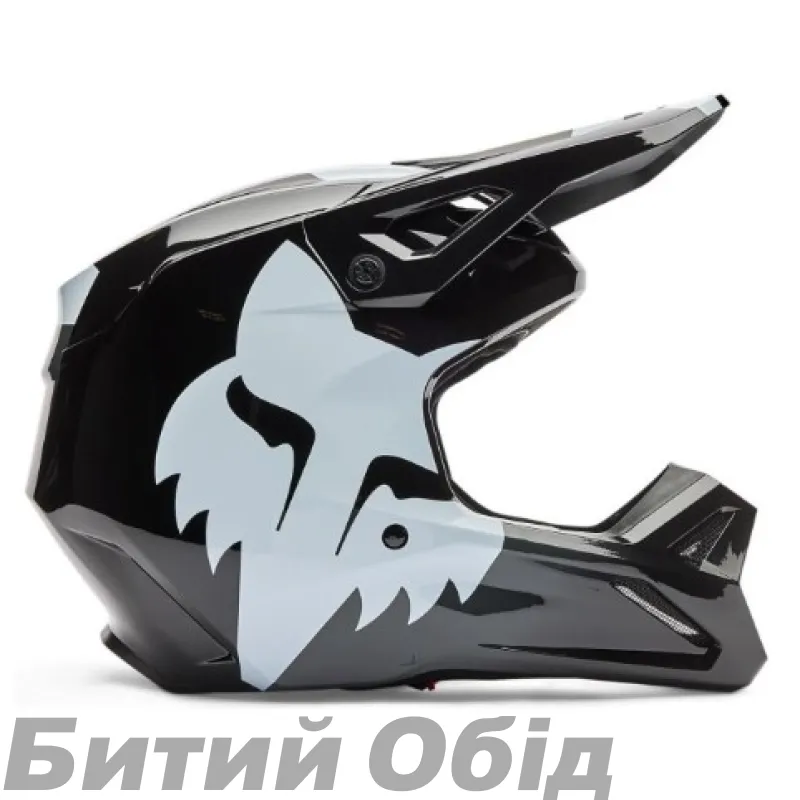 Шолом FOX V1 Helmet - SHIELD [Black]