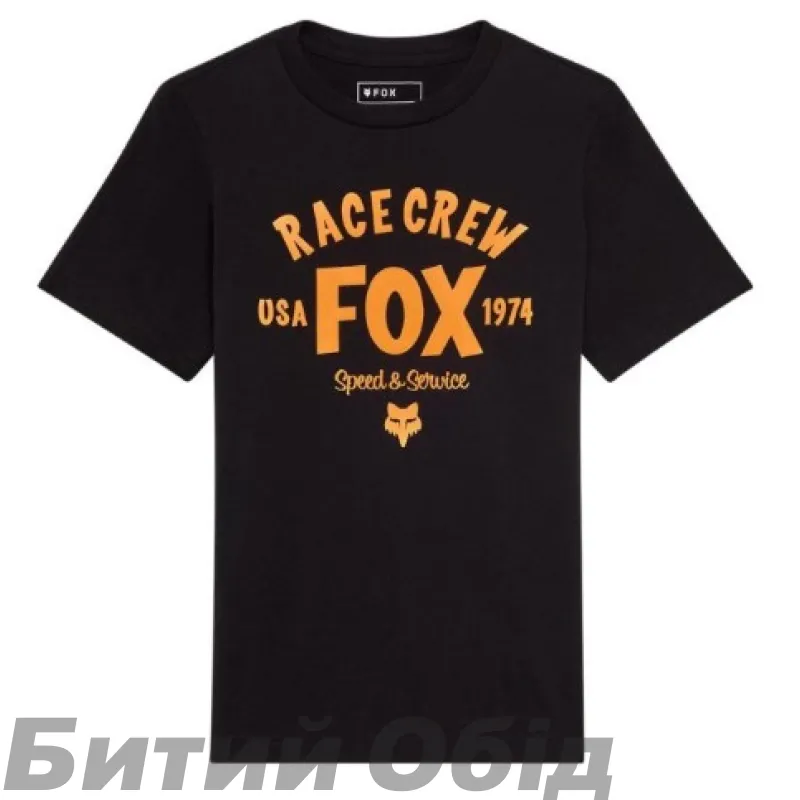 Футболка FOX Youth Short Sleeve Tee - SLOGAN [Black]