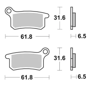 Тормозные колодки SBS Sport Brake Pads, Sinter/Carbon 783SI
