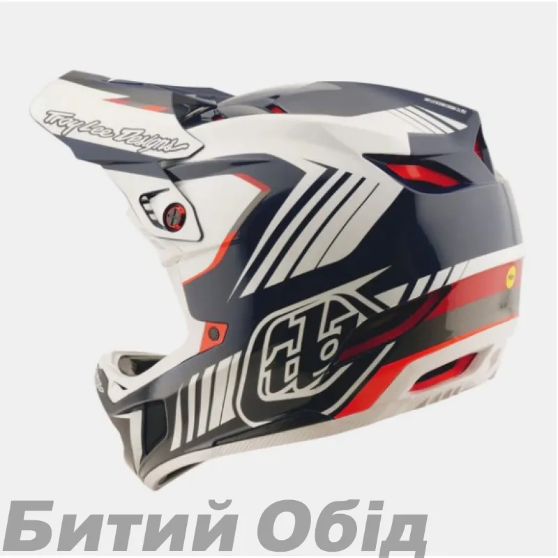 Вело шолом D4 POLYACRYLITE HELMET; QUALIFER [BLUE/WHITE] 