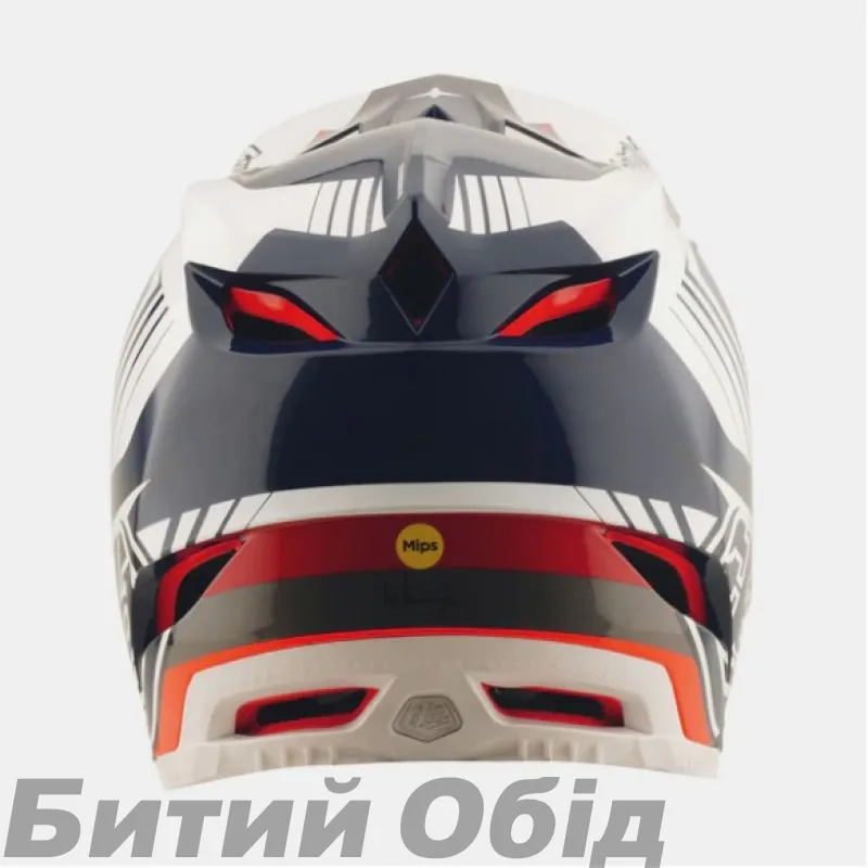 Вело шолом D4 POLYACRYLITE HELMET; QUALIFER [BLUE/WHITE] 