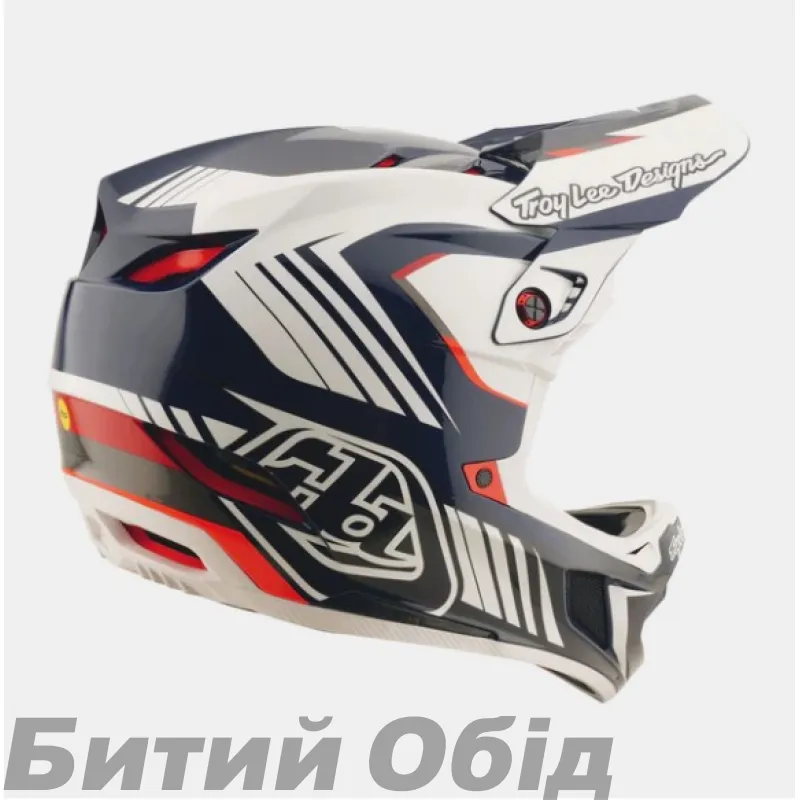 Вело шолом D4 POLYACRYLITE HELMET; QUALIFER [BLUE/WHITE] 