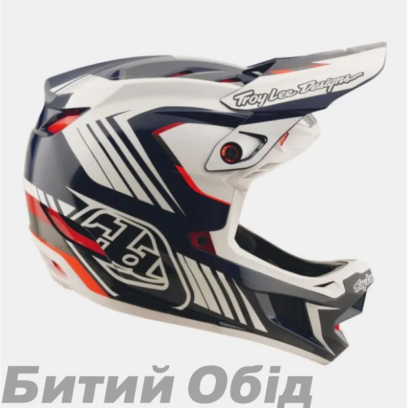 Вело шолом D4 POLYACRYLITE HELMET; QUALIFER [BLUE/WHITE] 