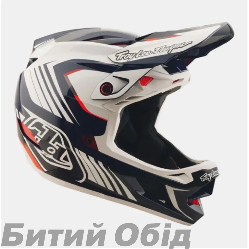 Вело шолом D4 POLYACRYLITE HELMET; QUALIFER [BLUE/WHITE] 