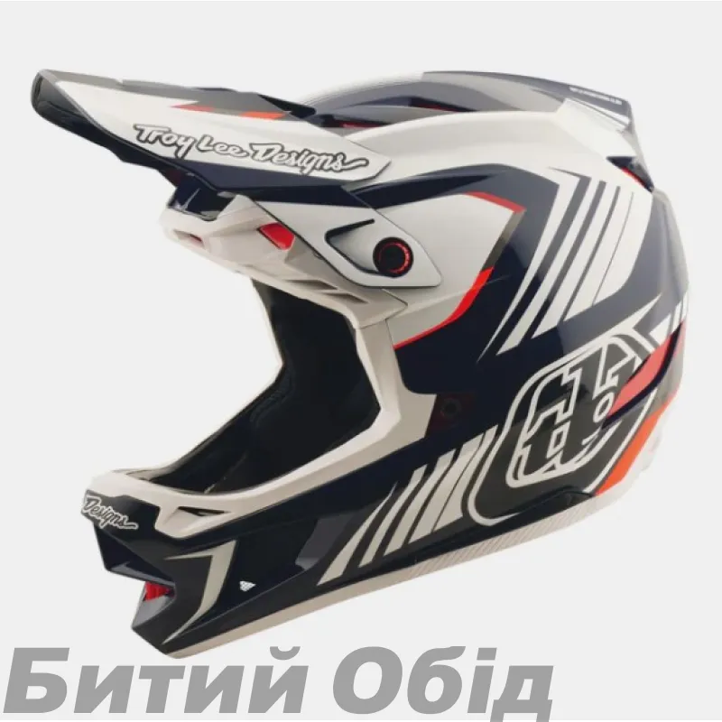 Вело шолом D4 POLYACRYLITE HELMET; QUALIFER [BLUE/WHITE] 