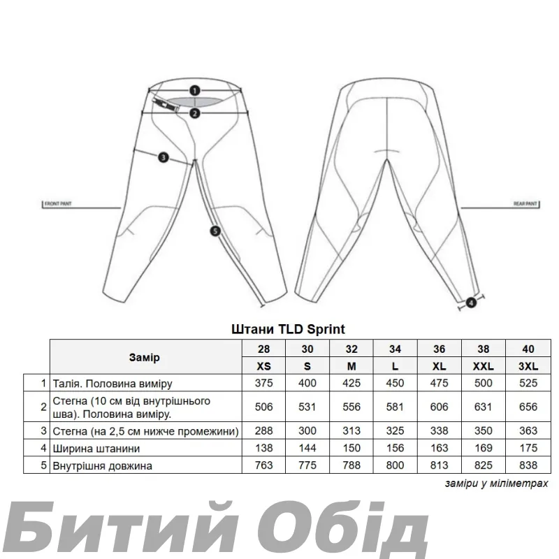 Штани TLD Sprint Pant Mono [FIERY RED]