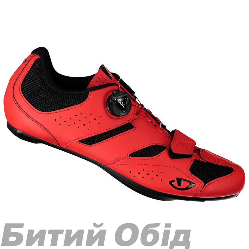 Велосипедні туфлі шосе Giro Savix II яскр.черв 43