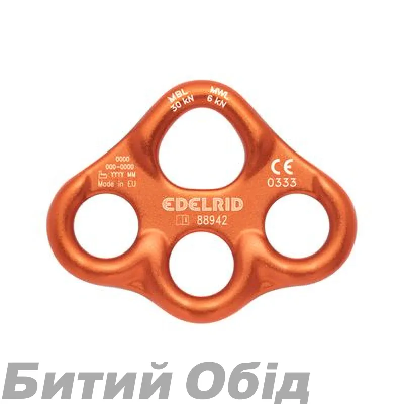 Пластина такелажна Edelrid Mini Rig Orange