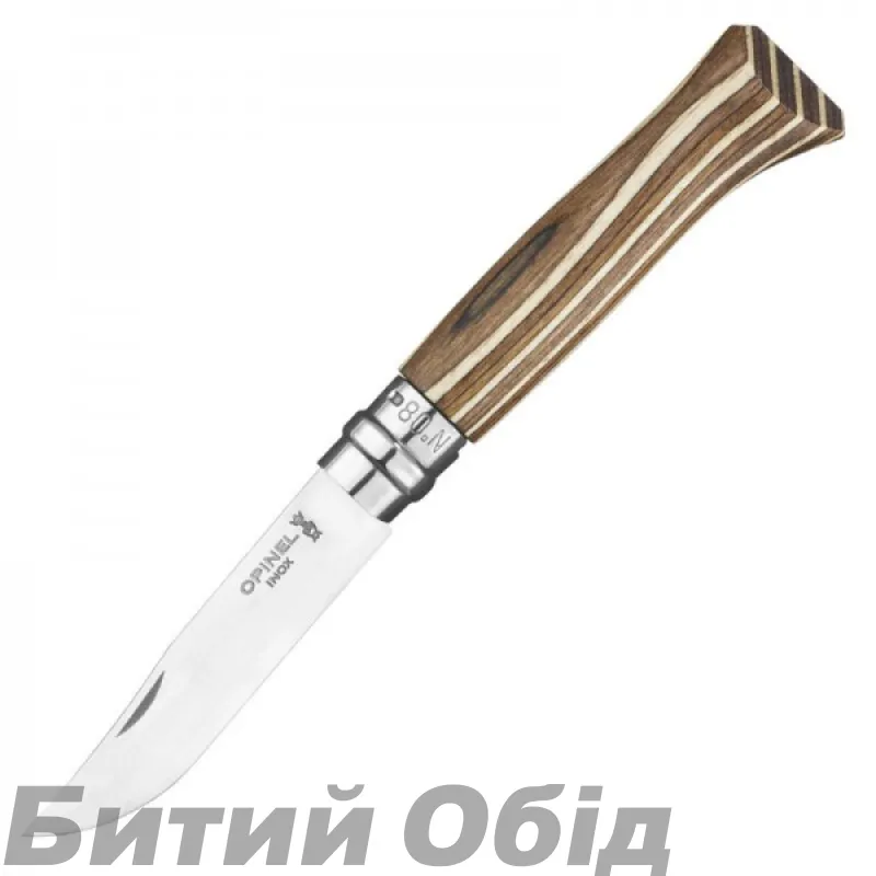 Ніж Opinel №8 VRI Laminated, коричневий