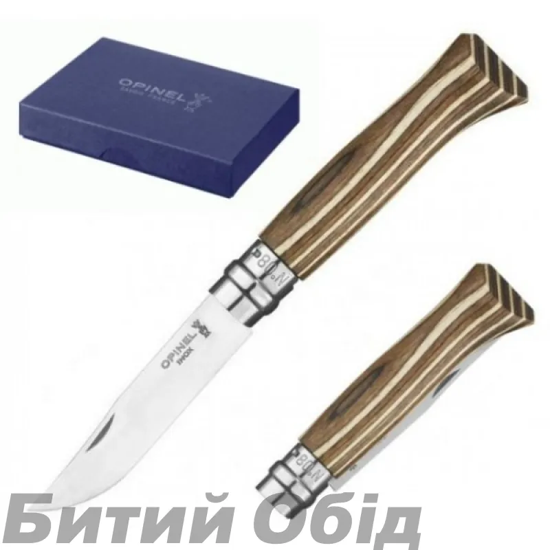 Ніж Opinel №8 VRI Laminated, коричневий
