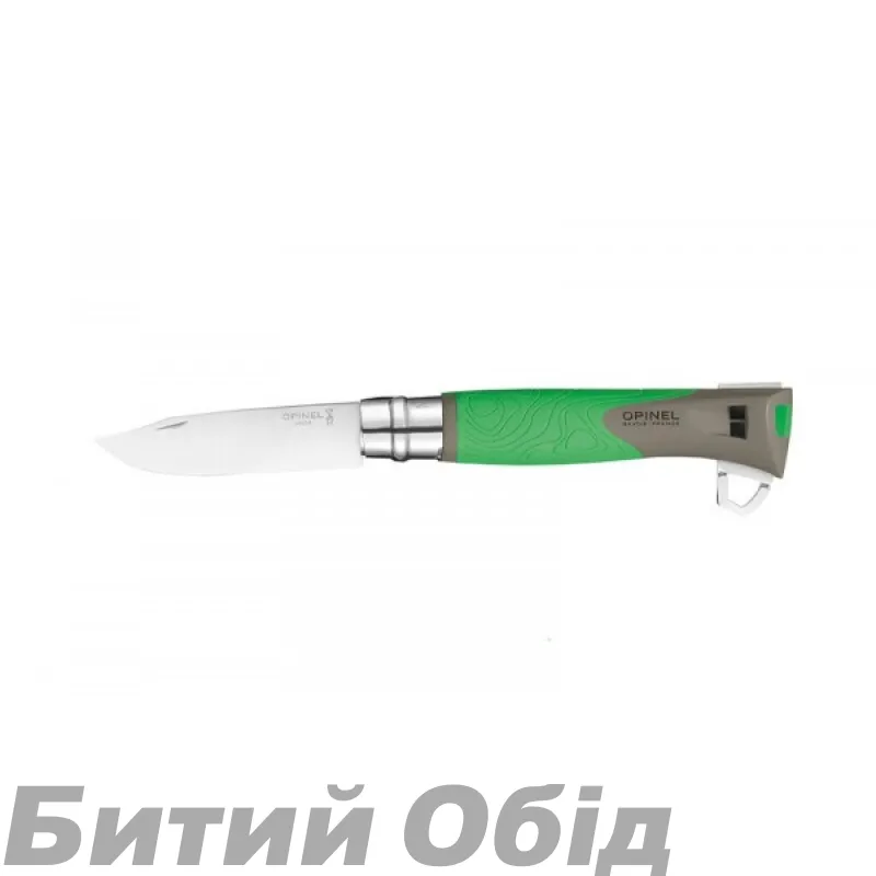 Ніж Opinel №12 Explore, w/ Tick Remover green