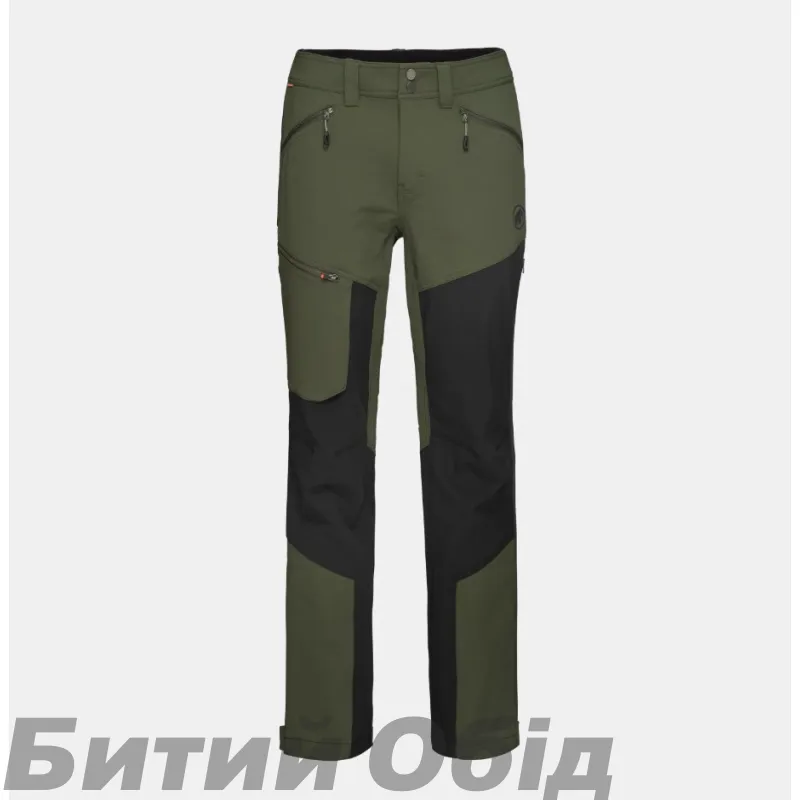 Штани Mammut Zinal Guide SO Hybrid Pants Men dark marsh-black.
