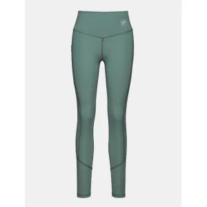 Тайтсы Mammut Massone Tights Women dark jade 