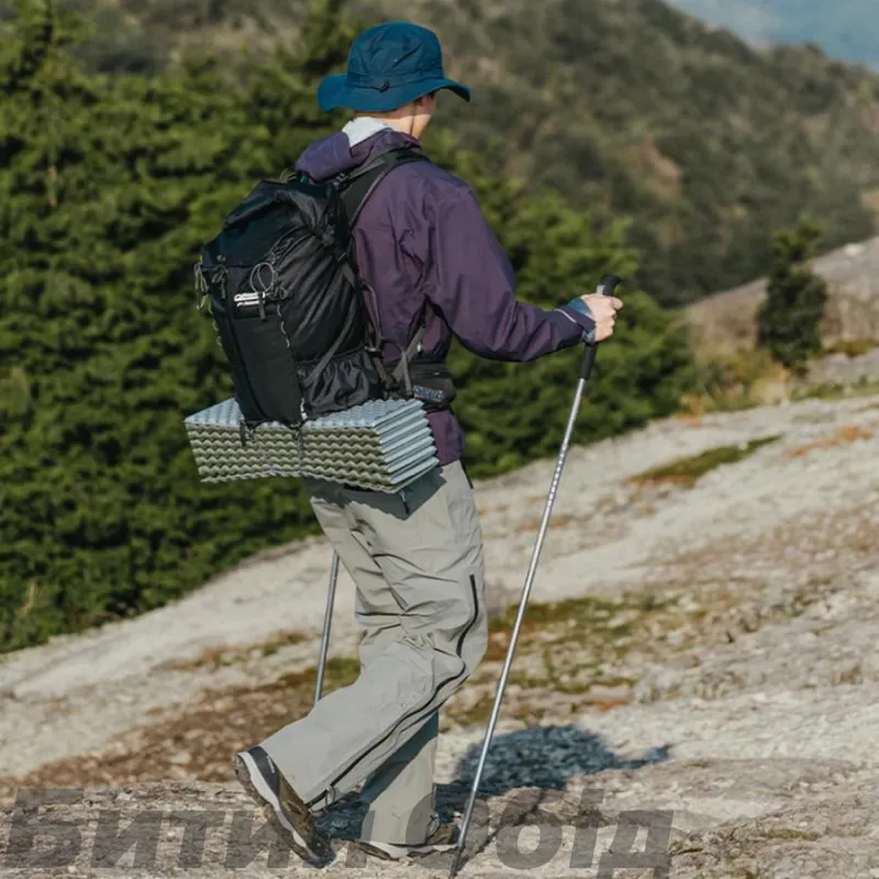 Килимок туристичний складаний одномісний IXPE Naturehike CNK2450WS044 з алюмінієвою плівкою, 195x60x1.8 см