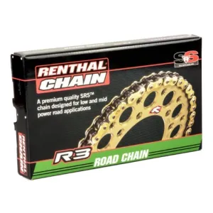 Цепь Renthal R3-3 Chain - 520 [Gold], 520/ Seal Ring