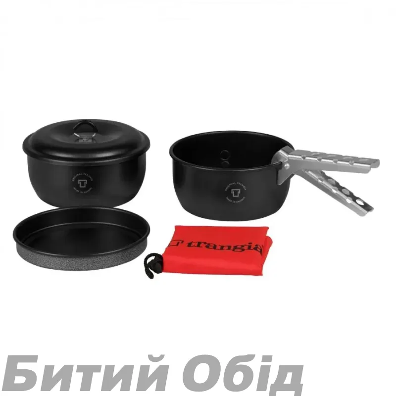 Набір посуду Trangia Tundra III Mini 1 л/1 л (два котелки, сковорода, кришка, ручка, чохол)