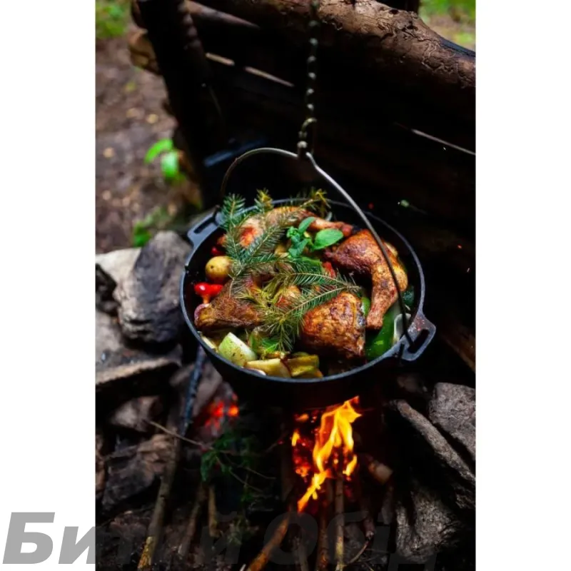 Казан-жарівня чавунна Petromax Dutch Oven ft6 плоске дно 5,5 л