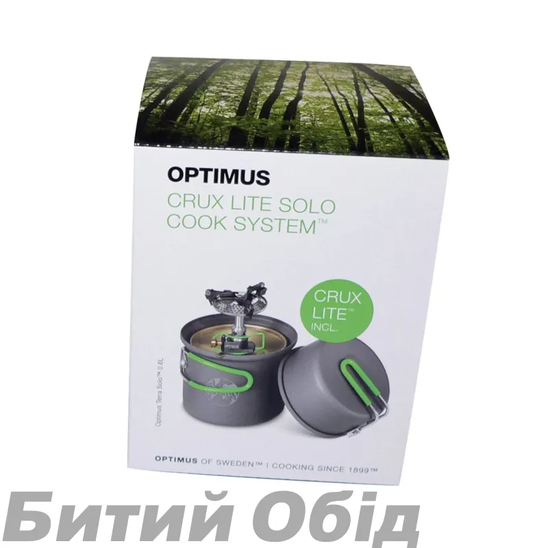 Набор горелка с котелком Optimus Crux Lite Solo Cook System 0.6 л