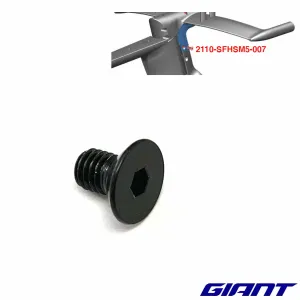Болт Giant Trinity Flat Head Screw M5x0.8x8 мм черн