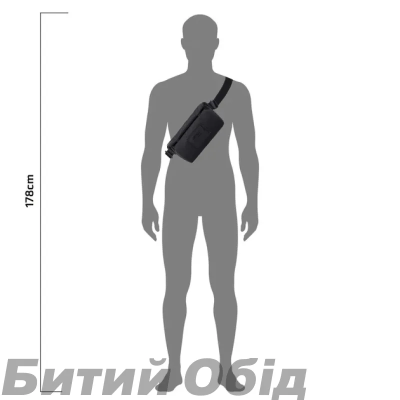 Сумка слінг герметична ORTLIEB Sling Bag Metrosphere black embossed 3 л