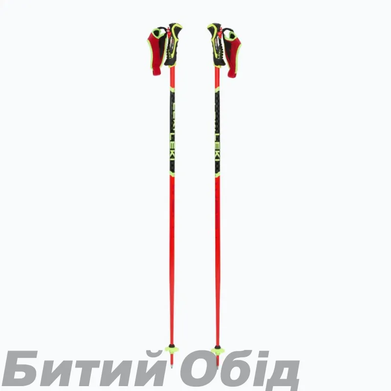 Палки LEKI WCR TBS SL 3D bright red-black-neonyellow 