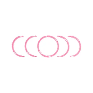 Спейсери (токени) FOX Kit: Volume Spacers, 3 Pairs: 2023 Float X Nude, Clip-in, Plastic, 0.7in ^3