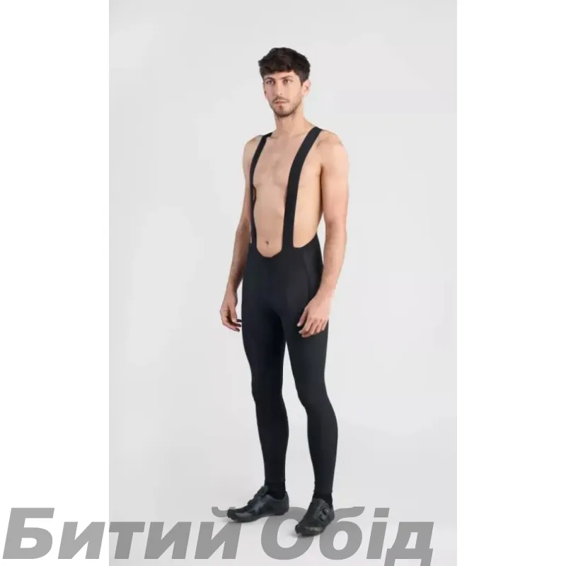 Рейтузы Spiuk Profit Cold&Rain Bib на лямках мужские черные S