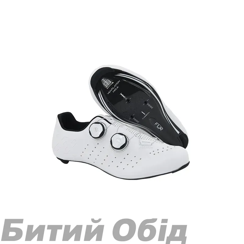 Велосипедні туфлі шосе FLR F-9 з/шкарп Elite біл 