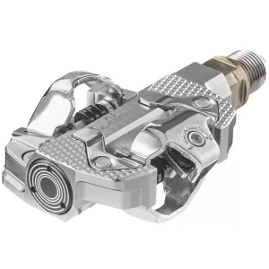 Педали Look X-TRACK POWER DUAL алюминий, ось chromoly 9/16", серебристые