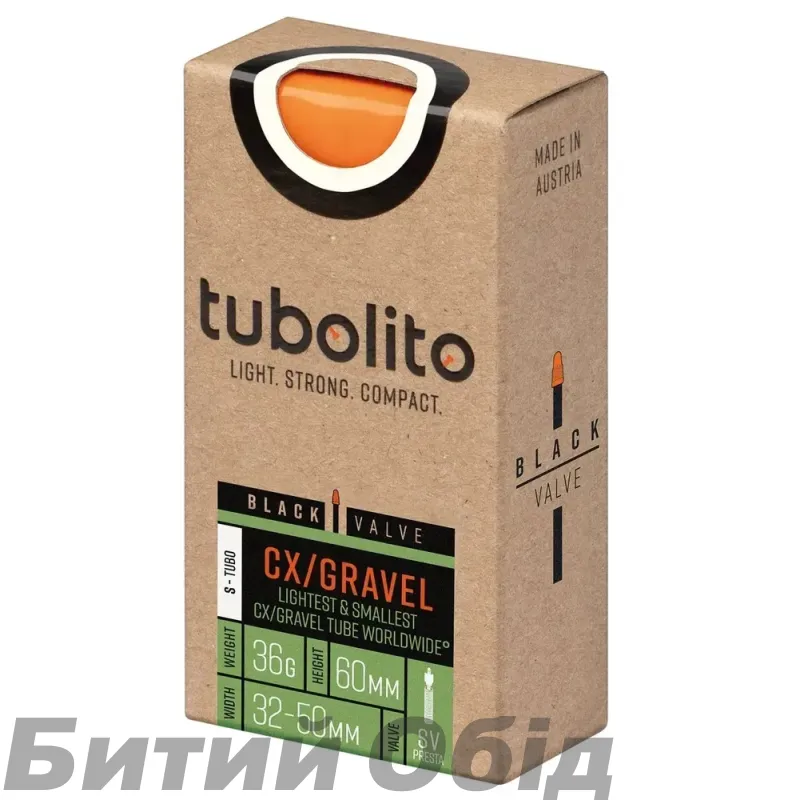 Камера Tubolito TPU 28 (32/50-584/622) S-TUBO-CX/GRAVEL-ALL, SV60 (черн).