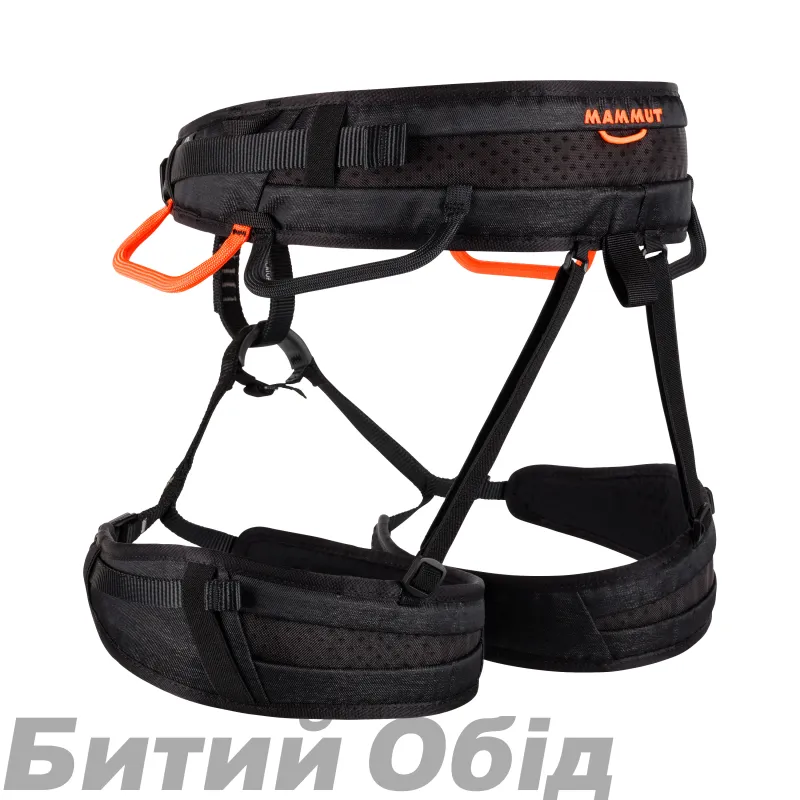 Страховочная система Mammut Ophir 4 Slide black-safety orange.M-XL