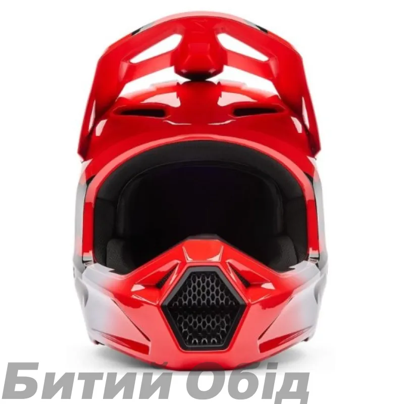 Шлем FOX V1 Helmet - SHIELD [Flo Red]