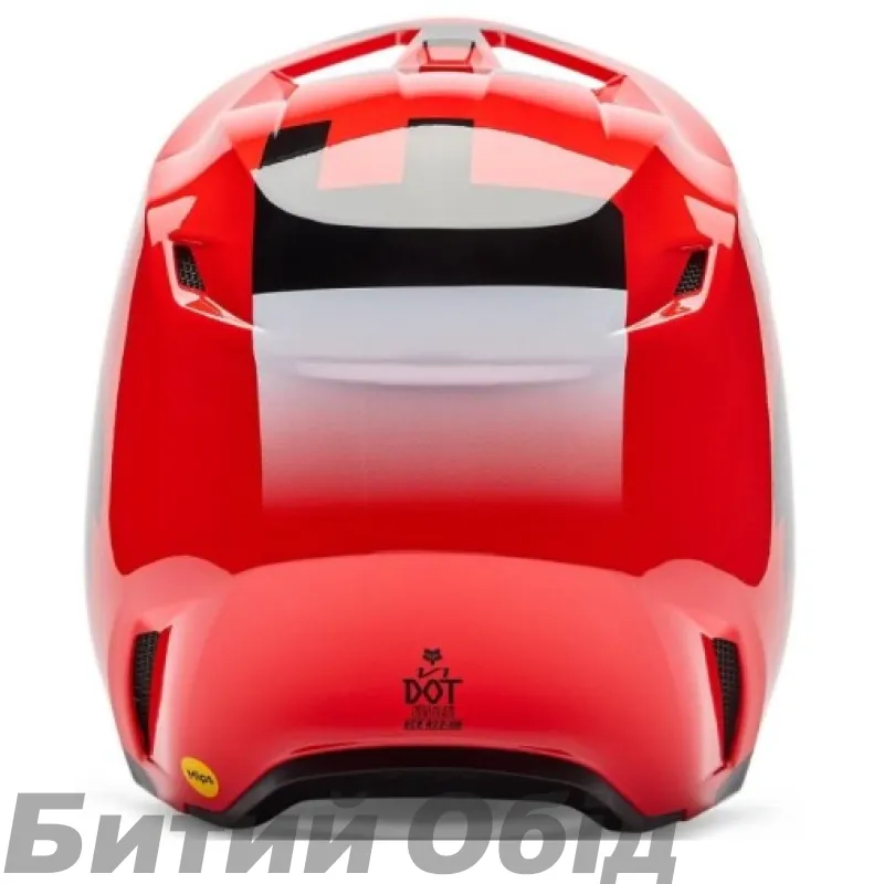 Шлем FOX V1 Helmet - SHIELD [Flo Red]