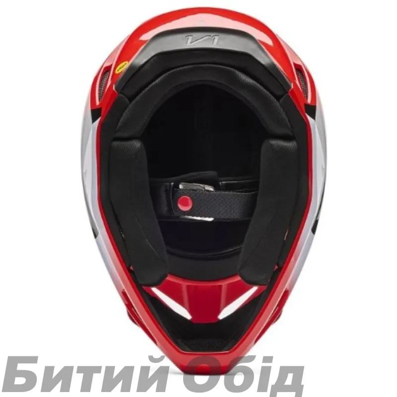Шлем FOX V1 Helmet - SHIELD [Flo Red]