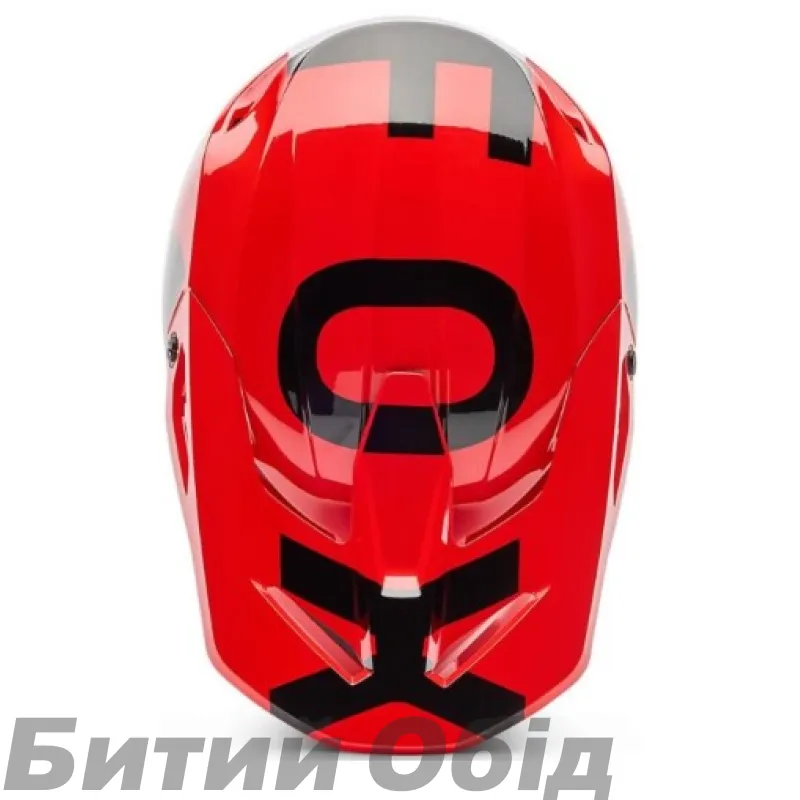 Шлем FOX V1 Helmet - SHIELD [Flo Red]