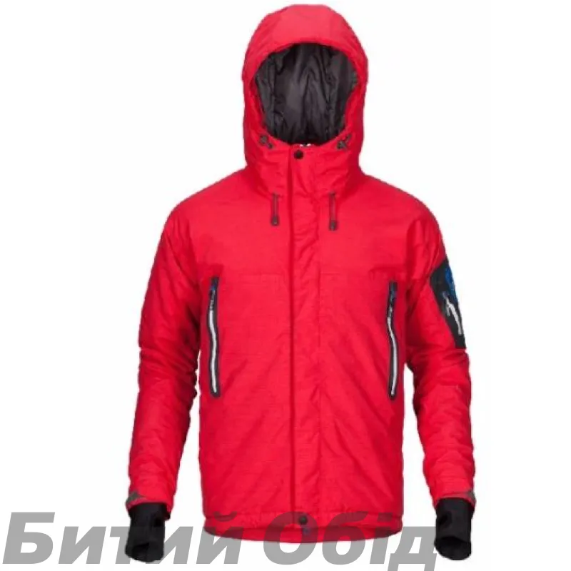 Куртка з мембраною утеплена Milo Brux red textured S