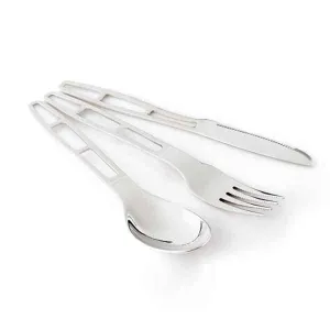 Комлект ніж, виделка, ложка GSI Outdoors Glacier Stainless 3 Pc. Cutlery