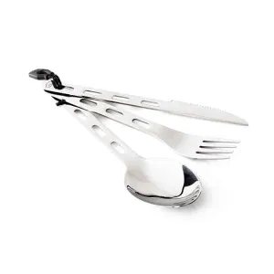 Комлект ніж, виделка, ложка GSI Outdoors Glacier Stainless 3 Pc. Ring