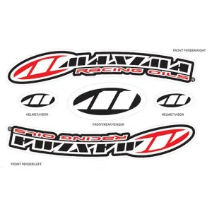 Наклейка Maxima Factory Front MX Fender [Red]