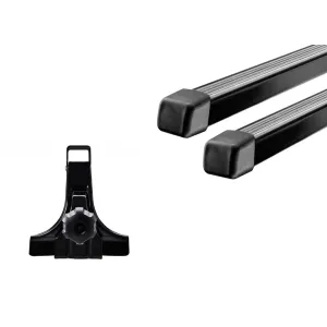 Багажник на водостоки Thule Squarebar (15см) для Lada 2108; 2109; 21099; 2115 (mkI) 1984-2014 (TH 760-951)