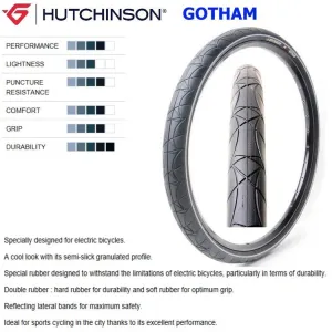 Покрышка Hutchinson GOTHAM 700С TT WB 