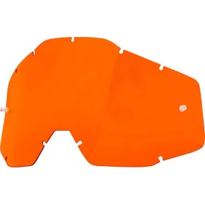 Лінза окулярів 100% RACECRAFT/ACCURI/STRATA Replacement Lens Orange Anti-Fog, Colored Lens