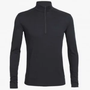 Футболка с длинным рукавом Icebreaker 200 Oasis LS Half Zip Black