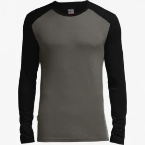Футболка с длинным рукавом Icebreaker Tech Top LS Crewe MEN monsoon/black