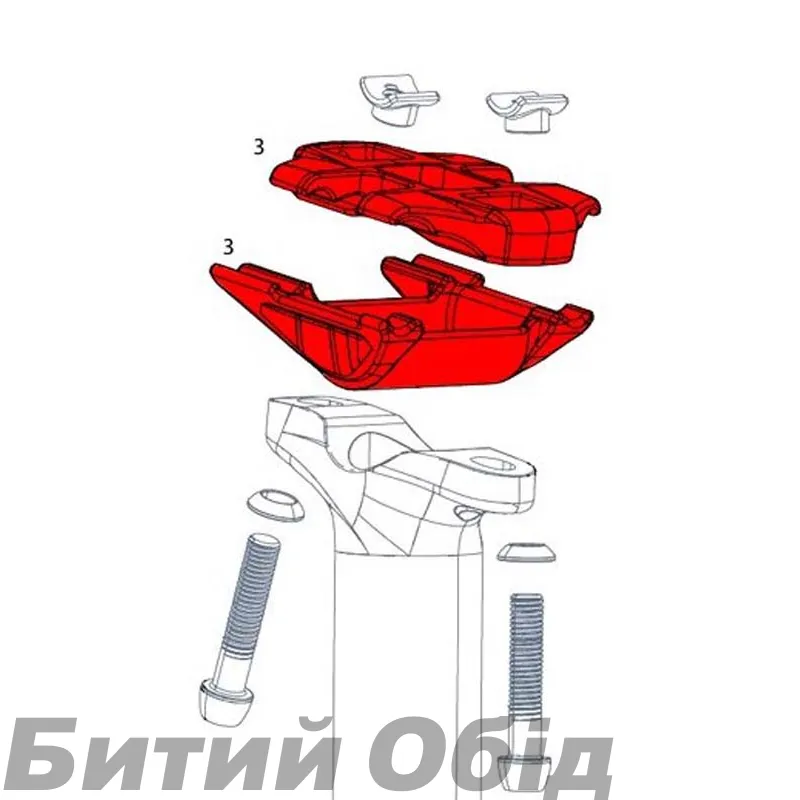Набір затискачів підсідельного штиря Zipp SP SCSL B1 CLAMP KIT