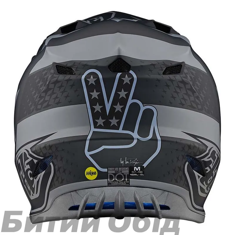 Мотошлем TLD SE4 POLYACRYLITE [FREEDOM BLACK / GRAY]