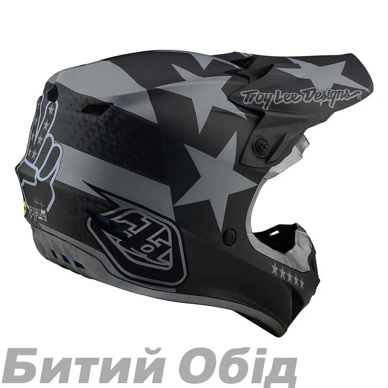 Мотошлем TLD SE4 POLYACRYLITE [FREEDOM BLACK / GRAY]
