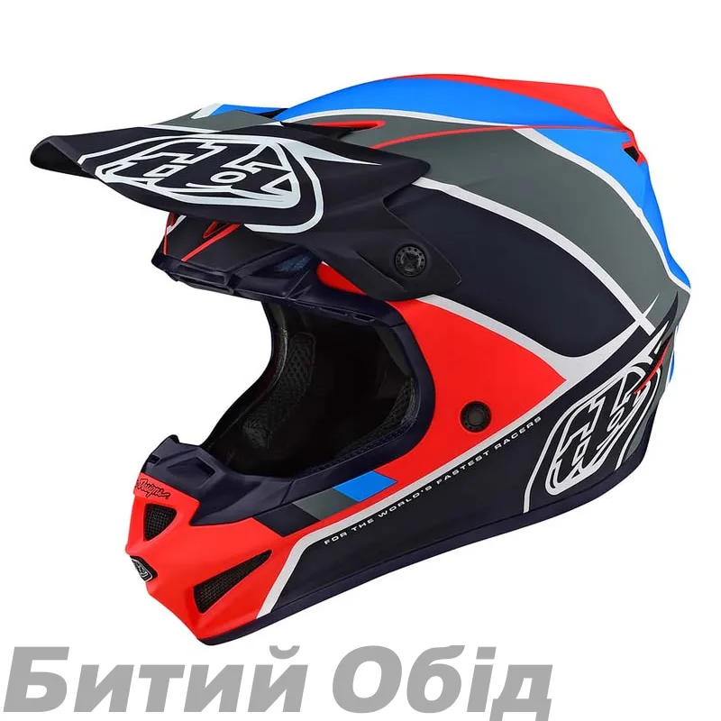 Мотошолом TLD SE4 POLYACRYLITE [BETA ORANGE / NAVY]