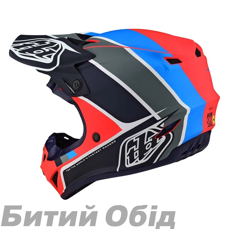 Мотошолом TLD SE4 POLYACRYLITE [BETA ORANGE / NAVY]