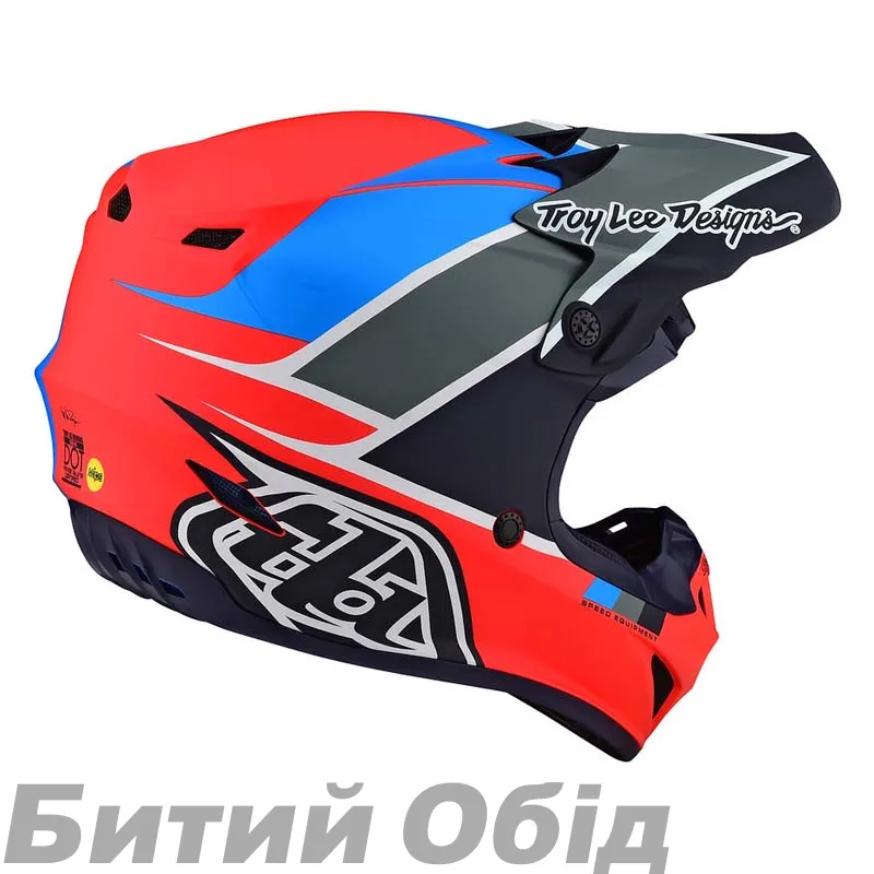 Мотошолом TLD SE4 POLYACRYLITE [BETA ORANGE / NAVY]